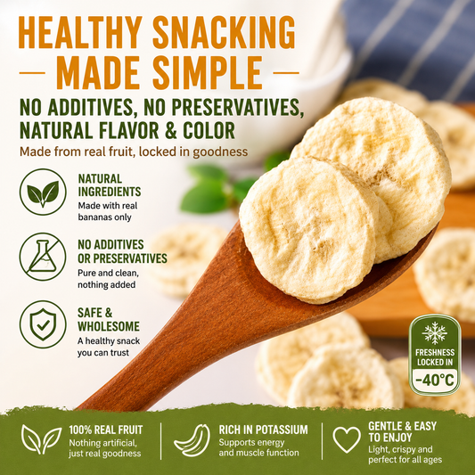 Freeze-Dried Premium Banana Slice - Healthy Snacks
