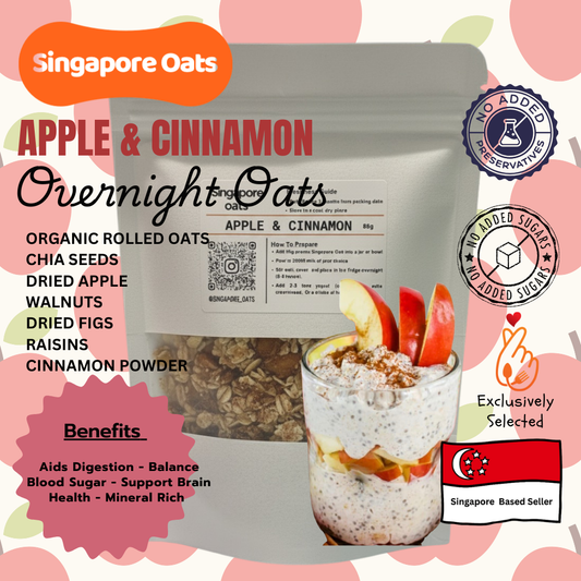 Overnight Oats - Apple & Cinnamon- 80g