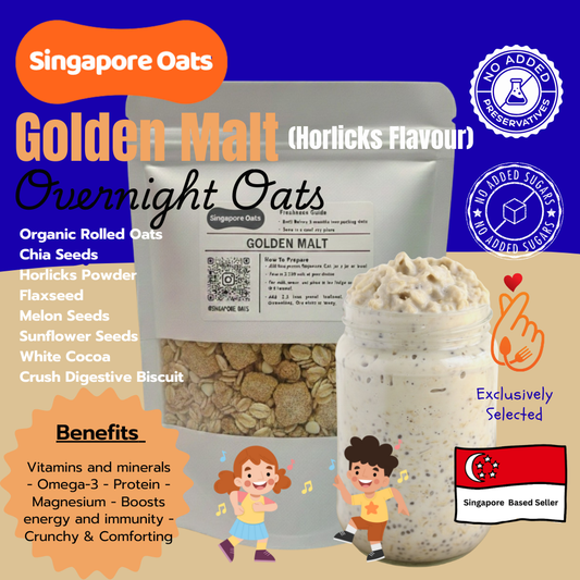Overnight Oats - Golden Malt (Horlicks Flavour) - 80g