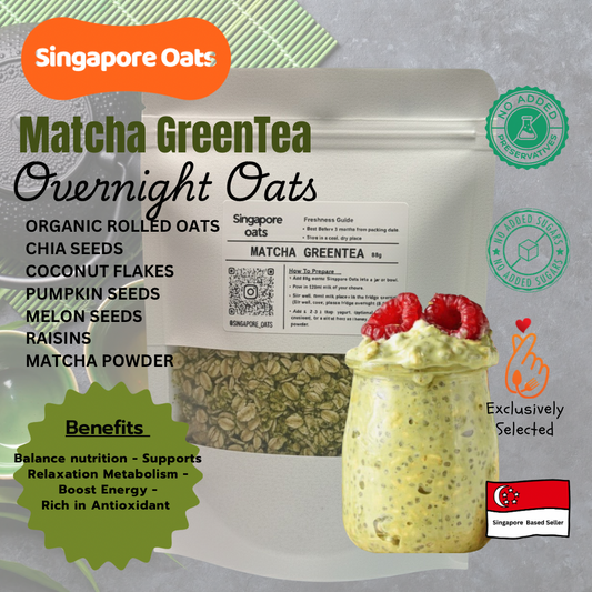 Overnight Oats - Matcha Greentea - 80g