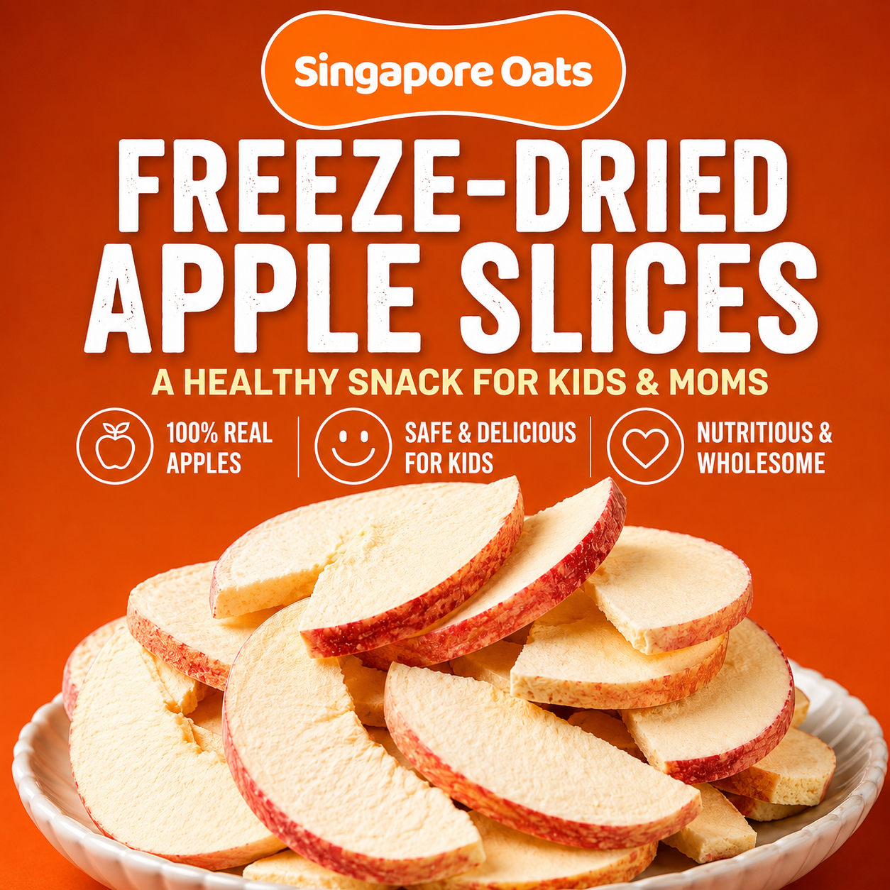 Freeze-Dried Premium Apple Slice - Healthy Snacks