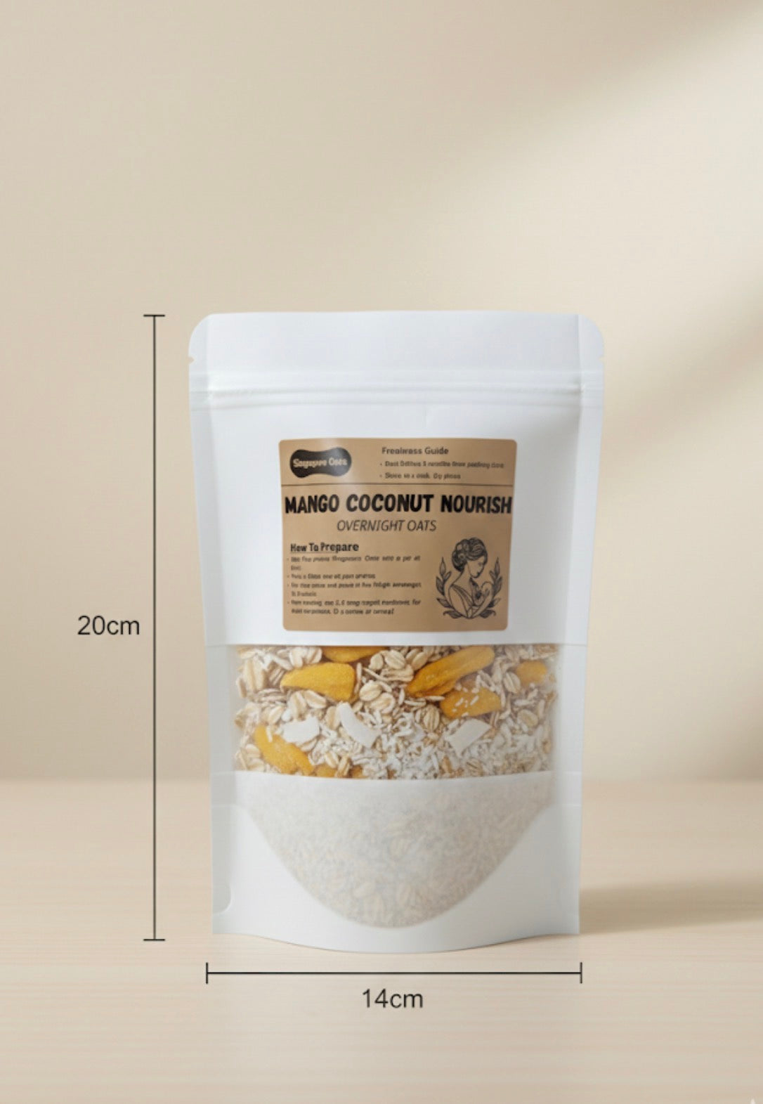 Lactation Overnight Oats -  Choco Dates Lacta - 90g