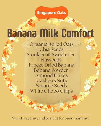 Lactation Overnight Oats -  Banana Milk Comfort - 90g