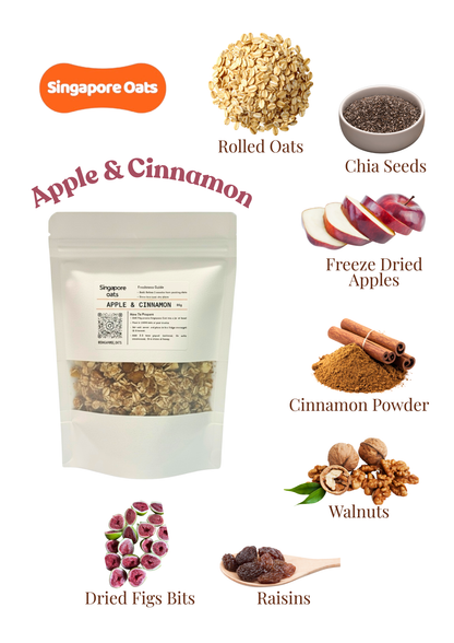 Overnight Oats - Apple & Cinnamon- 80g
