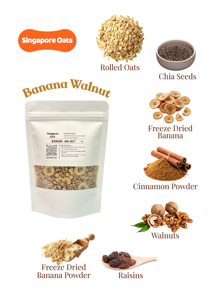 Overnight Oats - Banana Walnut - 80g