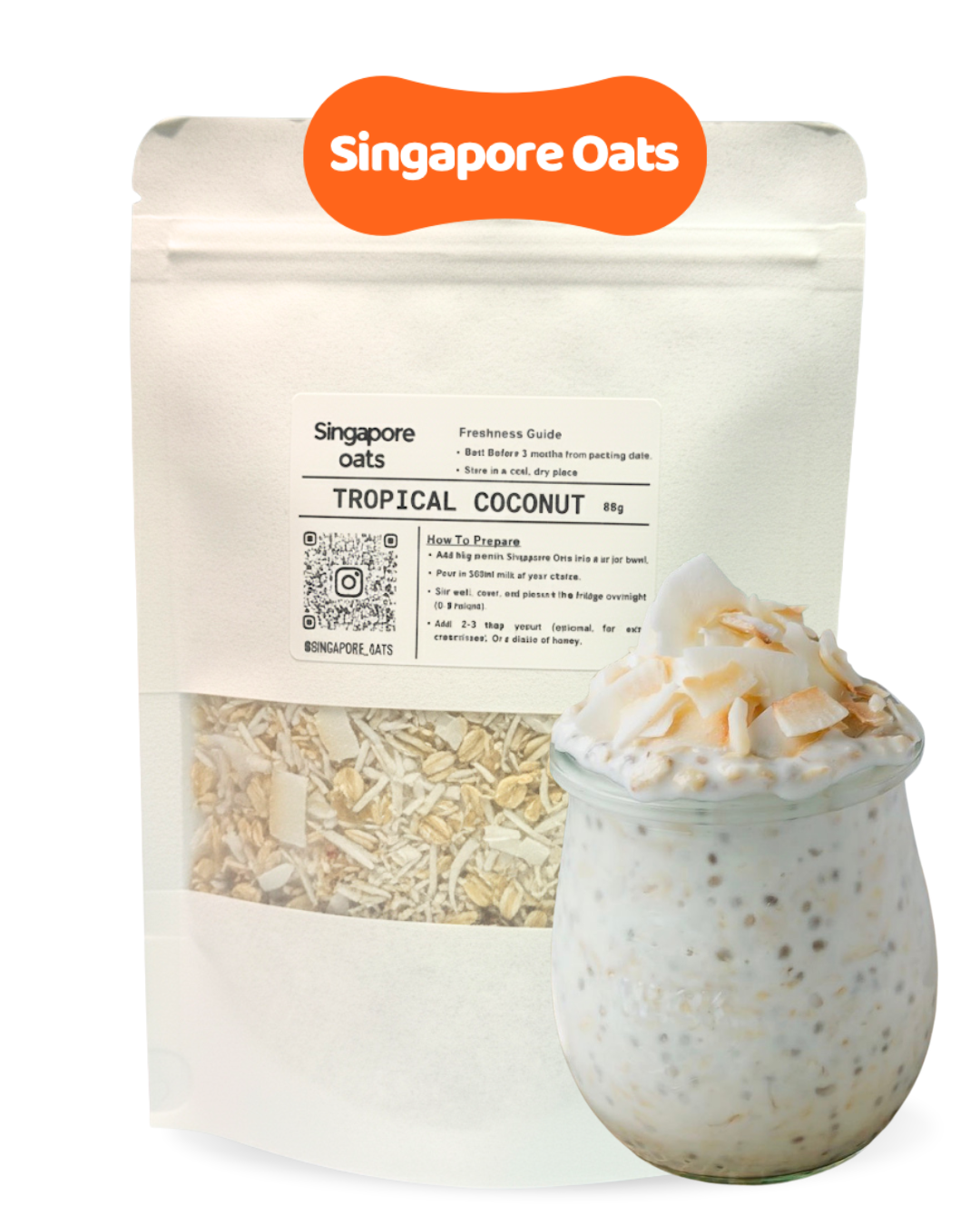 Overnight Oats - Tropical Coconut - 80g
