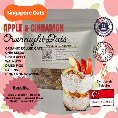 Overnight Oats - Apple & Cinnamon- 80g