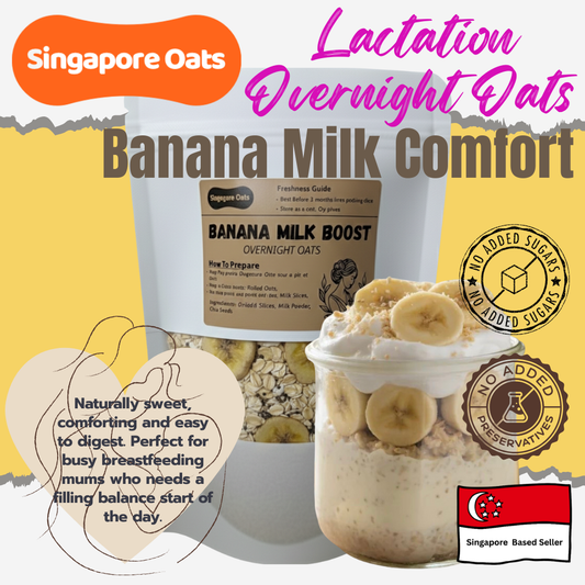 Lactation Overnight Oats -  Banana Milk Comfort - 90g