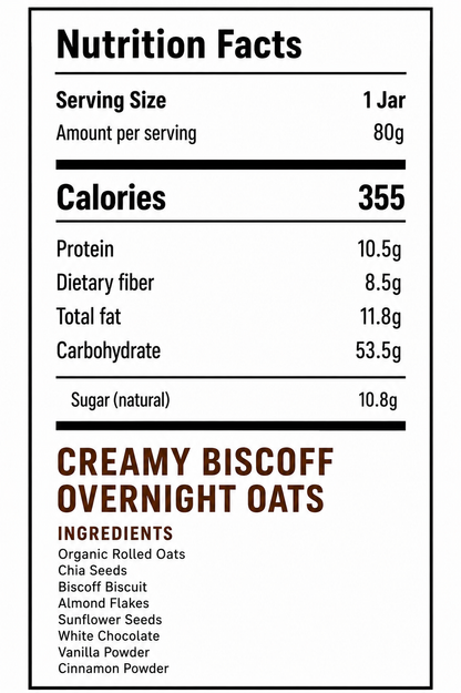 Overnight Oats - Creamy Biscoff - 80g