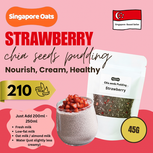 Chia Seeds Pudding -  Strawberry - 45g