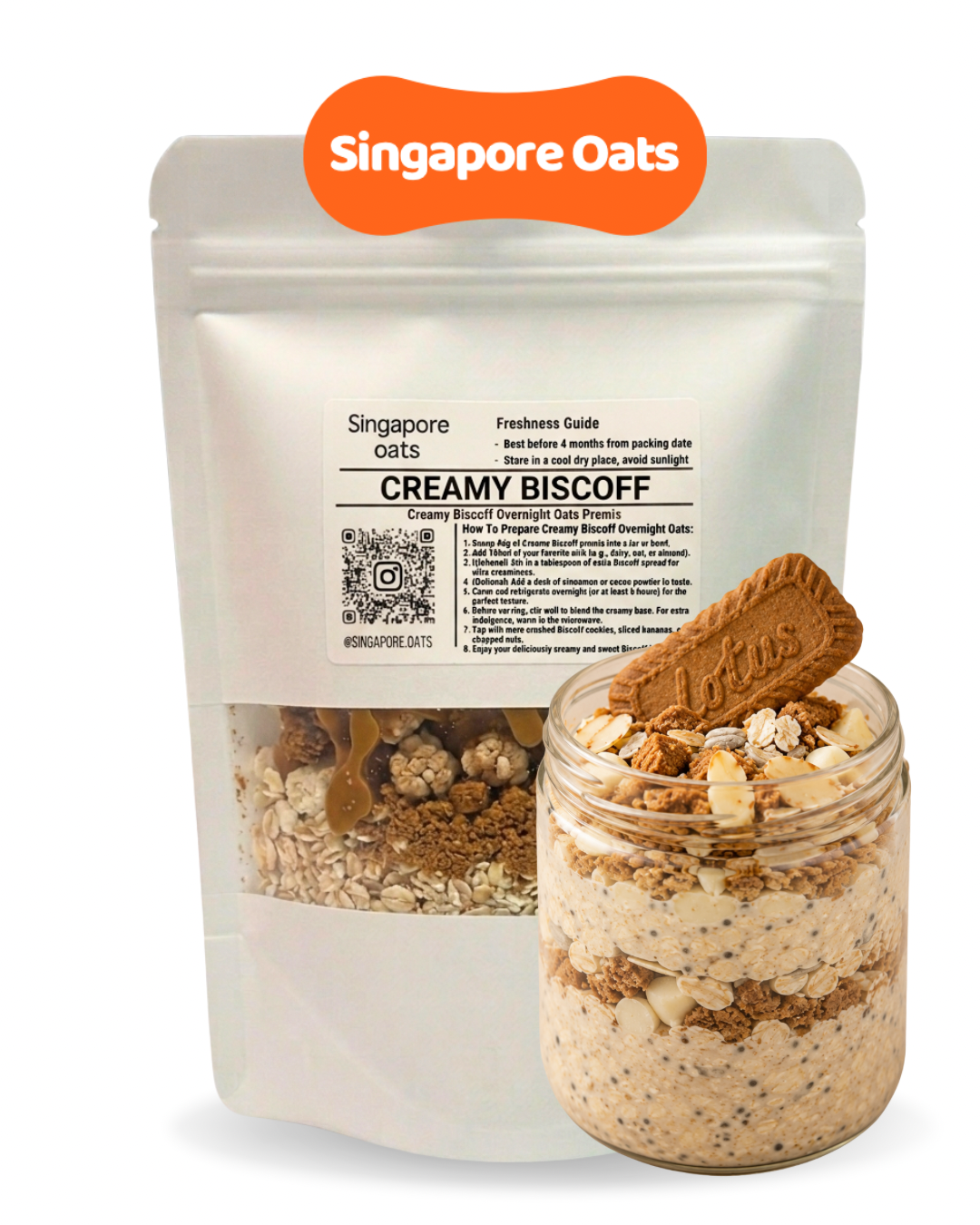 Overnight Oats - Creamy Biscoff - 80g