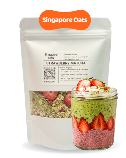 Overnight Oats -  Strawberry Matcha - 80g
