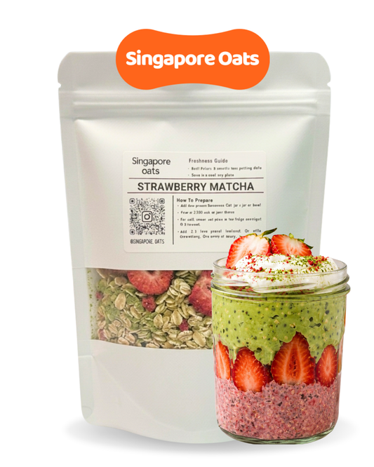 Overnight Oats -  Strawberry Matcha - 80g